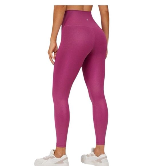 CRZ YOGA Butterluxe Matte Faux Leather Legging High Waisted Magenta, Med… - Picture 4 of 7